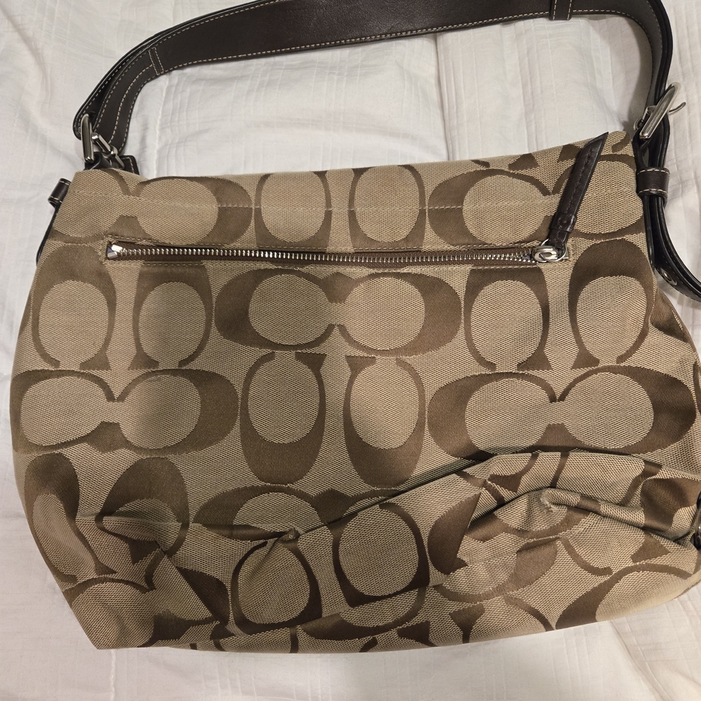 Coach Brown Signature Shoulder Bag